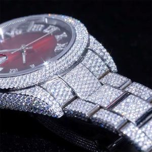 Reloj de Pulsera Automático de Lujo con Moissanita Blanca VVS, Relojes Hip Hop con Diamantes Incrustados para Hombre - Product Image 2