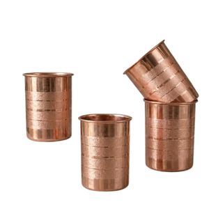Ensemble de carafe et de tasses en cuivre pur, design martelé, bienfaits pour la santé ayurvédique, ensemble de récipients pour l'eau potable - Product Image 5