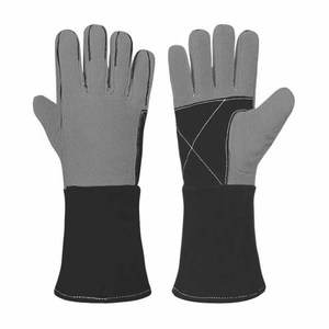 ถุงมือหนังวัวแท้เสริมความแข็งแรง ดีไซน์ใหม่ สำหรับงานหนัก ป้องกันส่วนบุคคล ใช้กับงานดับเพลิง ก่อสร้าง ทนทาน เหมาะสำหรับงานบาร์บีคิว - Product Image 6