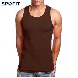 100% cotton <b>Mens</b> Gym Tank Top Sleeveless Workout <b>Vest</b> Quick Dry Fitness <b>Stringer</b> Bodybuilding Training Singlet OEM Private - Product Image 5