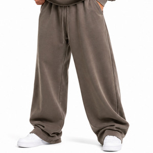 Sweat-shirts à capuche oversize de haute qualité, sweat-shirts à col rond avec logo en relief ton sur ton personnalisé, joggers, athleisure en molleton de coton épais de luxe, fabrication OEM - Product Image 5