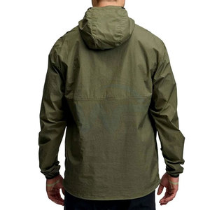 Veste coupe-vent pour homme à bas prix, streetwear, haute qualité, design personnalisé OEM, fabriquée au Pakistan. - Product Image 2