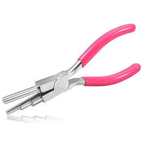 Alicates para doblar alambre de acero inoxidable con mangos rosas para la fabricación de joyas y trabajos con cuentas - Product Image 2