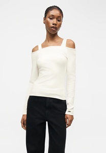 Chemisiers à épaules dénudées très demandés pour femmes, coupe ajustée, couleur unie, style club sexy, crop tops pour femmes, printemps-été - Product Image 3