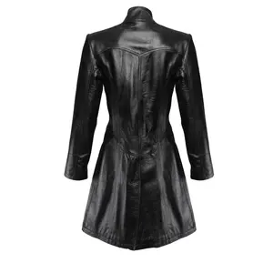 womans Steampunk Leather Coat