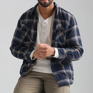 Camisa de Franela de Algodón para Hombre, al por Mayor, de Alta Calidad, Ecológica, Transpirable, Cómoda, con Diseño Único y Sublimación - Product Image 3