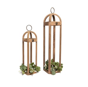Trusted Manufacturer <b>Rustic</b> <b>Wooden</b> Lantern Candle Holder For Farmhouse Decoration Wedding Centerpiece And Festival Display - Product Image 1