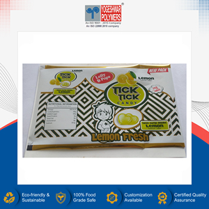Sachet d'emballage alimentaire de qualité supérieure en PET + BOPP métallisé, imprimé en héliogravure, pour confiseries et chocolats, avec soudure centrale, le meilleur du marché - Product Image 3