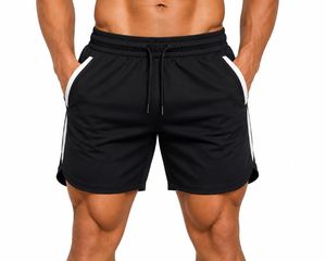 Pantalones Cortos Deportivos de Secado Rápido Color Verde Oliva para Hombre, con Bolsillos con Cierre, Cintura Elástica, Largo Medio, Ropa Deportiva Informal para Entrenamiento - Product Image 2
