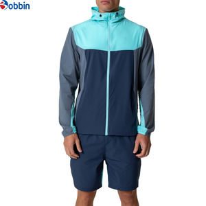 Conjunto de Chaqueta con Cremallera y Logotipo Personalizado, Cómodo, de Nailon, Unisex, de Alta Calidad, Conjunto Deportivo de Verano para Hombre, Ropa Deportiva, Cortavientos - Product Image 3