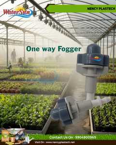 Watersun 4-Way Hanging <b>Fogger</b> Assembly with Anti-Drip Valve Derlin Material Green & White for Greenhouse & Garden Use - Product Image 5