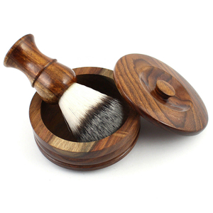 Professional Men's Wooden <b>Shaving</b> Set Stainless Steel With Synthetic Hair <b>Shaving</b> Brush & Safety Razor Gift <b>Kit</b> Latest Design - Product Image 5