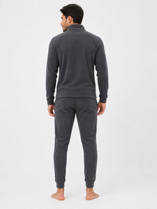 <b>Slim</b> <b>fit</b> fleece suit is a premium quality stylish tracksuit for men featuring soft breathable fabric and modern athletic design - Product Image 4