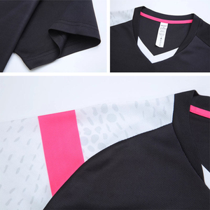 Unisex Tennis & Badminton <b>Table</b> Tennis Uniform Set Crew Neck Short Sleeve Breathable Quick Dry 100% Polyester - Product Image 4