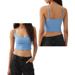 Débardeur de sport décontracté personnalisé pour femme, col rond, effet push-up, séchage rapide, tricoté, pour Pilates, course à pied, fitness, yoga - Product Image 5