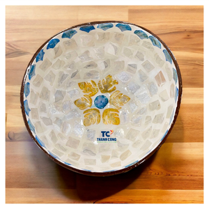 Exportateur OEM – Ensemble de couverts naturels en nacre pour bols à noix de coco – Vente en gros – Fabriqué au Vietnam - Product Image 1