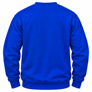: Phi Beta Sigma <b>Men</b> Royal Blue Crew Neck <b>Sweatshirt</b> with <b>White</b> Greek Letter Graphic Long Sleeve Fleece Pullover Casual - Product Image 4