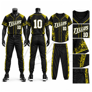 Uniforme de Béisbol de Alta Calidad para Equipos, al por Mayor, Personalizable con Logotipo, 100% Poliéster, Secado Rápido y Transpirable - Product Image 4