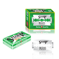 Lames de rasoir à bord simple Sharp Super Platinum, en acier inoxydable, jetables, importées, de qualité supérieure et durable, en pack pilier, très demandées