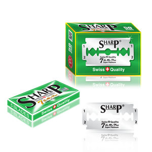 Lames de rasoir à bord simple Sharp Super Platinum, en acier inoxydable, jetables, importées, de qualité supérieure et durable, en pack pilier, très demandées - Product Image 1