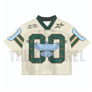 เสื้อยืดโอเวอร์ไซส์ทรงบ็อกซี่ คอกลม ผ้าตาข่าย สไตล์สตรีทแวร์ ขายส่ง เหมาะสำหรับใส่เล่นฟุตบอล - Product Image 6