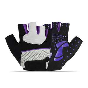 Anti Slip Shock Absorbing Hand Grips Light <b>Weight</b> Polyester Mesh Quick-Dry Half Finger Winter Sports Unisex Bicycle Cycling - Product Image 4