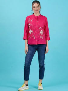 Vente en gros de robes élégantes et formelles, nouveau design, débardeurs faits à la main pour femmes et filles, dentelle, boutons, paillettes, perles, 100% polyester - Product Image 4