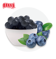 Mastercarefully Bola Tapioka Boba Blueberry Berkualitas Tinggi 3.2kg Bahan Minuman Bubble Tea Taiwan Bersertifikat HACCP ISO HALAL