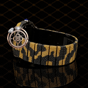 Montre en diamant moissanite sur mesure pour homme, luxe, entièrement sertie de pierres - Product Image 3