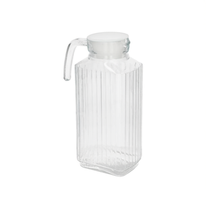 Carafe en verre cristal de 1800 ml avec couvercle, vaisselle élégante pour les occasions spéciales - Product Image 2