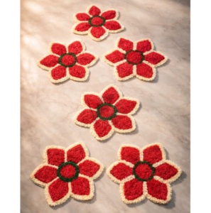 Juego de Tapetes Rangoli Indios Jaipurios, Hechos a Mano con Hilo de Pluma, Lavables, de Varias Piezas, para Decoración de Festivales, Diwali, Hogar - Product Image 3