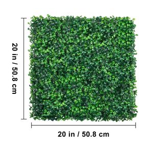 12 Pezzi Pannelli di Bosso Artificiale 20x20 Pollici, Schermo Privacy 4 cm, Pannelli Muro Siepe a U, Divisori per Ambienti Artificiali - Product Image 6