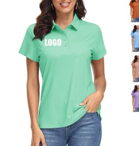 Men's Women's Golf Sport Shirts Oxford <b>Knitted</b> Casual Solid <b>Pattern</b> Anti-Wrinkle Quick Dry Polyester/Cotton Button Design - Product Image 3