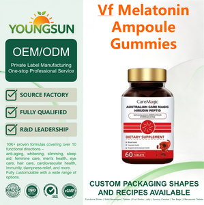 Gummies à la mélatonine Vf, aromatisées aux fruits, pour favoriser le sommeil, 50g, fabrication OEM, sans sucre - Product Image 2