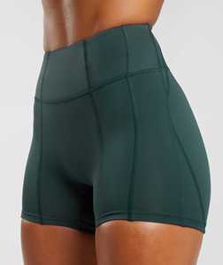 Private Label Yoga Exercise <b>Shorts</b> Women High Waist Exercise <b>Shorts</b> Fitness <b>Shorts</b> With Pockets - Product Image 2
