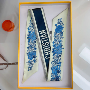 Nouveau Foulard en Soie Florale Rose Tarot pour Femme, Bandana Élégant, Ruban de Cheveux, Châle, Accessoire de Décoration pour Sac - Product Image 6