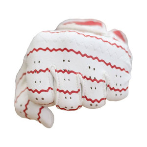 Guantes de Golf Blancos de Dedo Completo, Ligeros y Transpirables, con Estampado de Palma Roja, de Cuero Genuino Antideslizante, para Mano Derecha, Unisex, con Cierre de Tirar - Product Image 5
