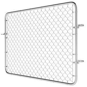 Silver <b>Wire</b> Mesh Garden Fence Gate Elegant <b>Trellis</b> & Gate Design - Product Image 5