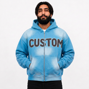 Fournisseur de sweats à capuche pour hommes en coton molletonné, coupe oversize, style streetwear, marque privée, commandes en gros pour acheteurs américains - Product Image 6