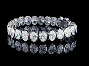 Pulsera de Diamantes Cultivados en Laboratorio con Corte Ovalado de Lujo en Oro, Joyería Fina y Elegante - Product Image 2