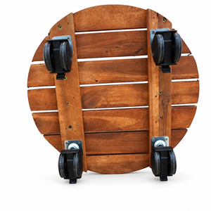 Wholesale Customizable Wooden Grid Planter <b>Trolley</b> With <b>Wheels</b> Vintage Design Moving Flower Pots Plants Floors <b>Shopping</b> Malls - Product Image 1