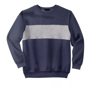 Recién llegado, sudadera de cuello redondo de calidad Premium para hombre, ropa deportiva de moda con bloques de Color en el pecho, técnica bordada para invierno - Product Image 6