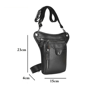 Riñonera de viaje con logotipo personalizado de alta calidad para hombre, riñonera ajustable de estilo Vintage para hombre, riñonera ajustable para pierna, riñonera para hombre - Product Image 4