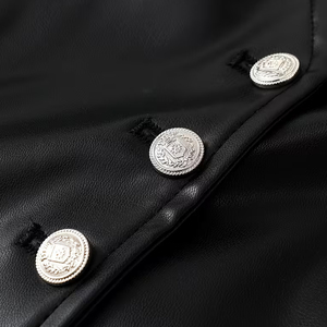 Fully Customized Made Women Slim Fit Leather Vest Club Wear Gothic <b>Punk</b> Sleeveless <b>Jacket</b> Fashion Street Style Party Outfit - Product Image 6