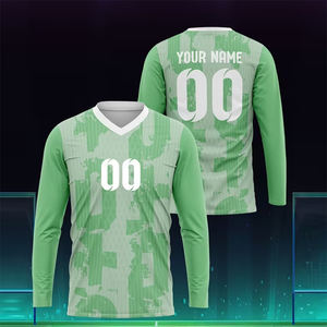 High Quality Sublimation Long Sleeve T-<b>Shirt</b> <b>100</b>% <b>Polyester</b> 220 Gsm Casual Wear for Men Custom Printed Design Anti-Wrinkle Quick - Product Image 6