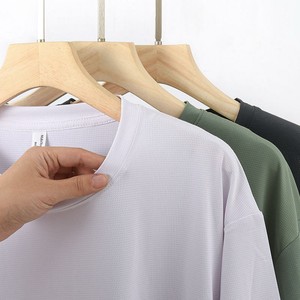 Camiseta Lisa de Algodón 100% para Hombre, Corte Holgado, Personalizable con Logotipo, Marca Privada, OEM, Venta al Por Mayor - Product Image 1