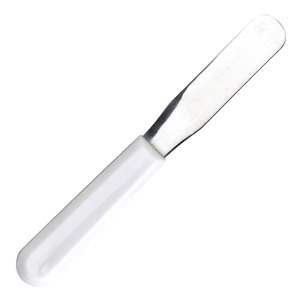 Espátula Mezcladora de Acero Inoxidable con Mango de Plástico Blanco de 195 mm, Instrumento de Precisión para Laboratorio Dental para Mezclar Yeso - Product Image 5