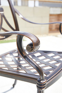 Juego de bistró de Metal para Patio, muebles antiguos de aluminio fundido para exteriores, mesa y silla, gran oferta, <span class=keywords><strong>2022</strong></span> - Product Image 2