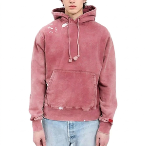 เสื้อฮู้ดดี้ผู้ชายแบบสั่งทำพิเศษ ทรงหลวม ไหล่ตก ผ้าฟลีซคอตตอน 100% คุณภาพสูง 450GSM ผลิตเสื้อผ้าขายดีที่สุด - Product Image 6