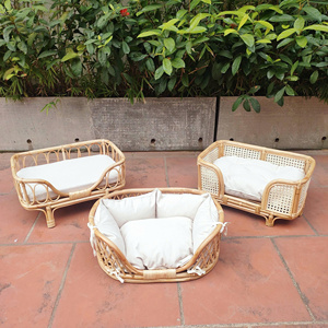 Manufacturer Price!!! Great Rattan Pet Bed Pet House with Removable & Washable Design Dog Cat Bed Custom Logo Made Vietnam - Product Image 3